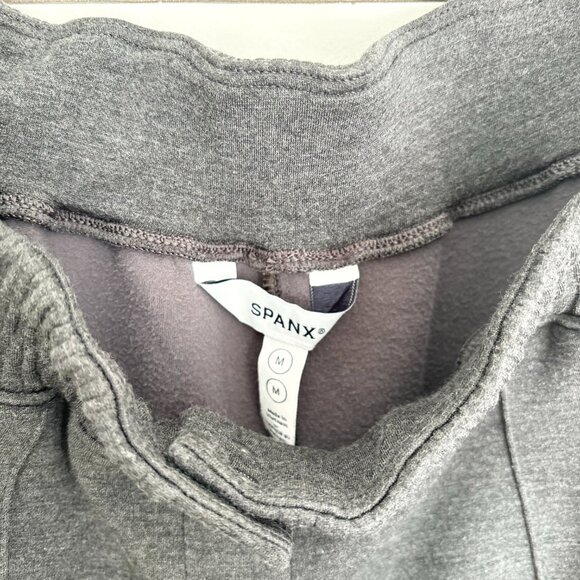 Spanx dark grey air essentials sweatshirt and wide leg pant set - Picture 6 of 9